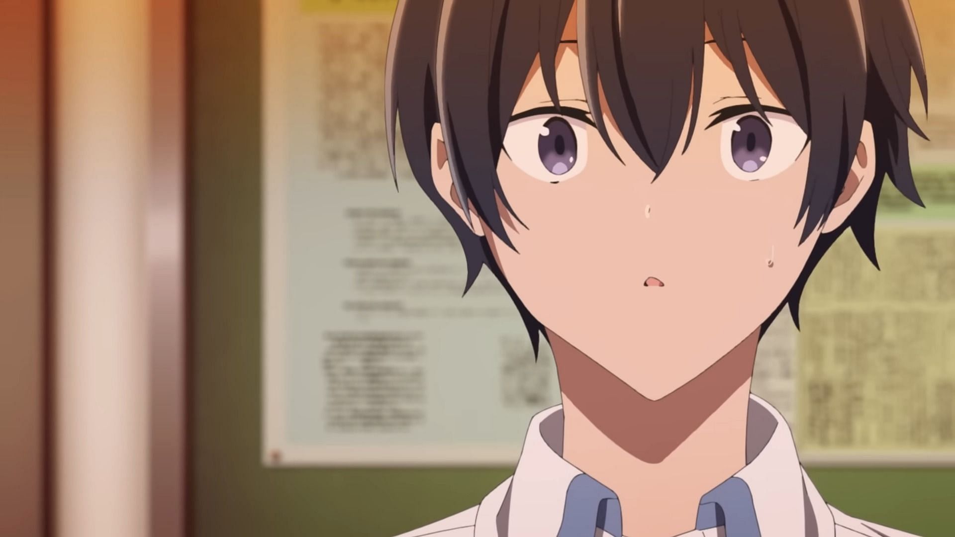 Please Put Them On, Takamine-san! episode 2 sees Shirota overcome his anxiety about being Takamine's closet (Image via Liden Films)